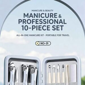 Professional 10-Piece Manicure Set in Box